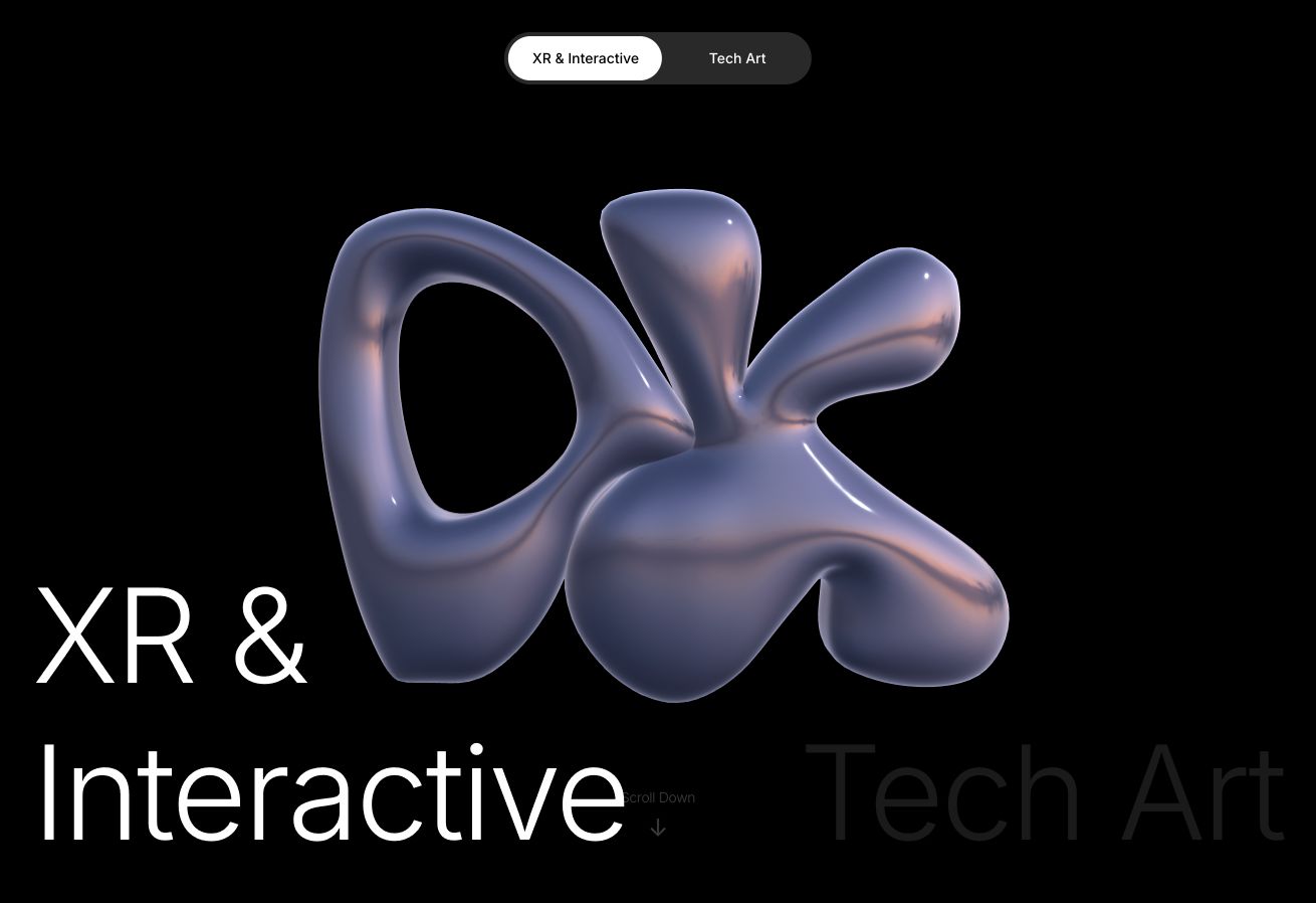 David Kuo Portfolio Website — Adaptive showreel sizes 1
